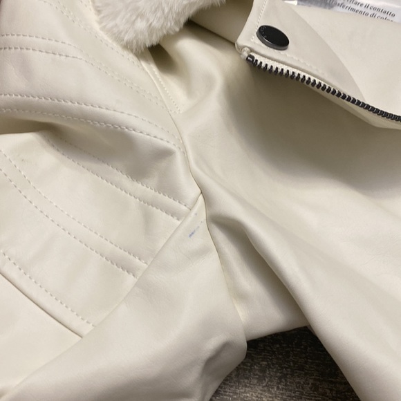 Guess leather Milky white AAmina Pu jacket - Picture 16 of 16